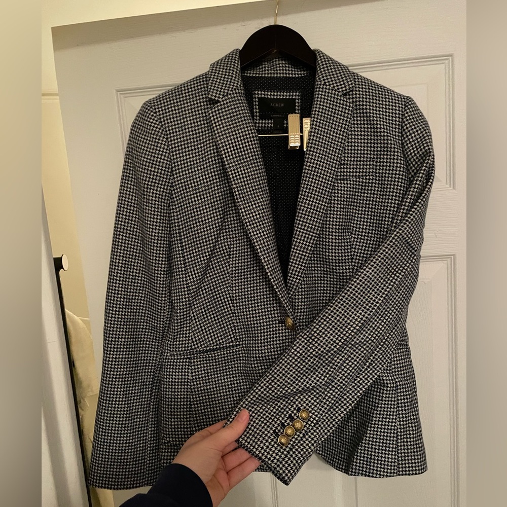 J crew herringbone “Campbell” blazer size 6